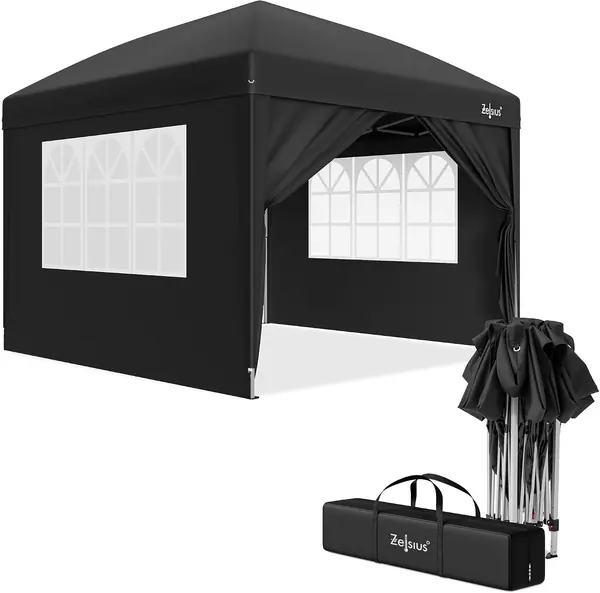 Faltbarer Pavillon 3x3 m mit Seitenwänden