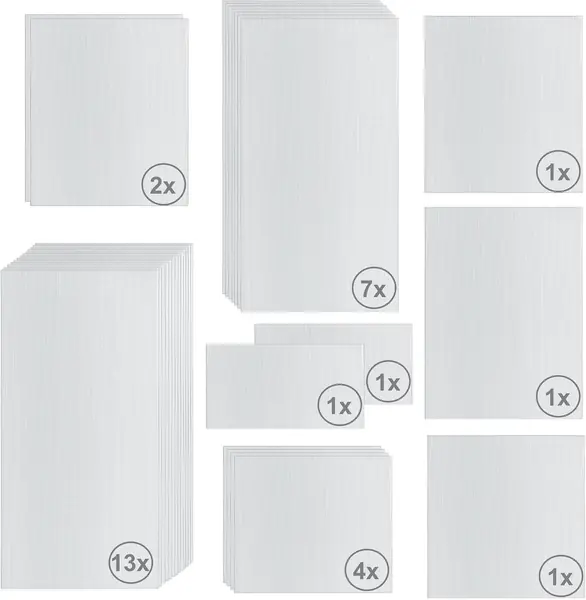 Hohlkammerstegplatten Set 31-teilig