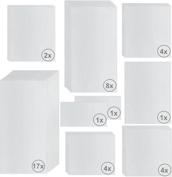 Hohlkammerstegplatten Set 42-teilig