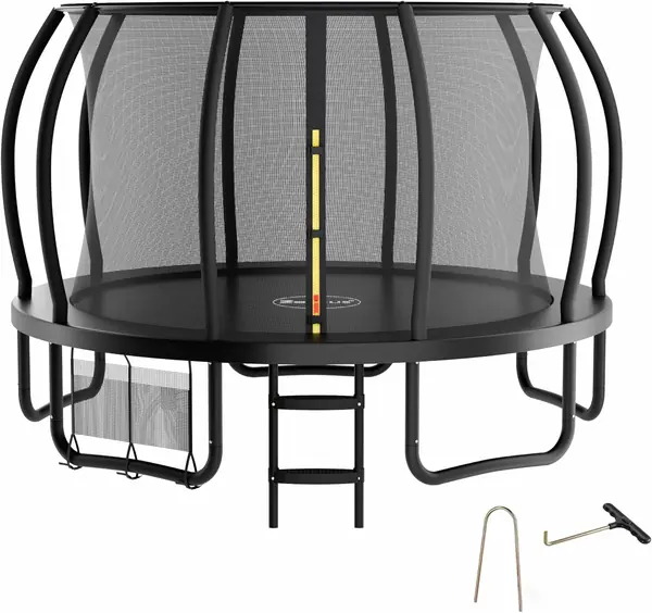 Trampolin Schwarz für den Outdoor-Bereich